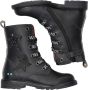 Bunnies JR BunniesJR 221861-589 Meisjes Biker Boots Zwart Leer Veters - Thumbnail 2