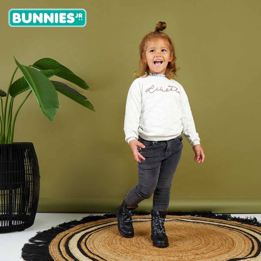 BunniesJR Bunnies JR 221861-589 Meisjes Biker Boots Zwart Leer Veters