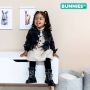 Bunnies JR BunniesJR 221861-589 Meisjes Biker Boots Zwart Leer Veters - Thumbnail 11