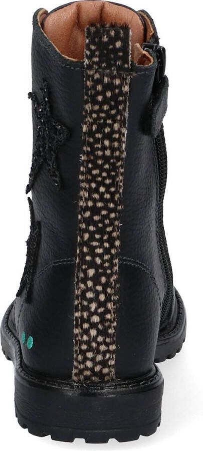 BunniesJR Bunnies JR 221861-589 Meisjes Biker Boots Zwart Leer Veters