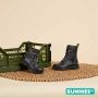 Bunnies JR BunniesJR 221861-589 Meisjes Biker Boots Zwart Leer Veters - Thumbnail 7