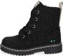 BunniesJR Bunnies JR 221932-789 Meisjes Biker Boots Zwart Imitatieleer Veters - Thumbnail 4
