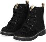 BunniesJR Bunnies JR 221932-789 Meisjes Biker Boots Zwart Imitatieleer Veters - Thumbnail 5