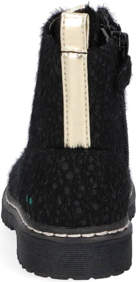 BunniesJR Bunnies JR 221932-789 Meisjes Biker Boots Zwart Imitatieleer Veters - Foto 6