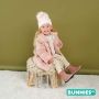 BunniesJR Bunnies JR 221935-770 Meisjes Enkellaarsjes Roze Print Imitatieleer Ritssluiting - Thumbnail 9
