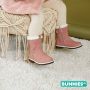 BunniesJR Bunnies JR 221935-770 Meisjes Enkellaarsjes Roze Print Imitatieleer Ritssluiting - Thumbnail 10