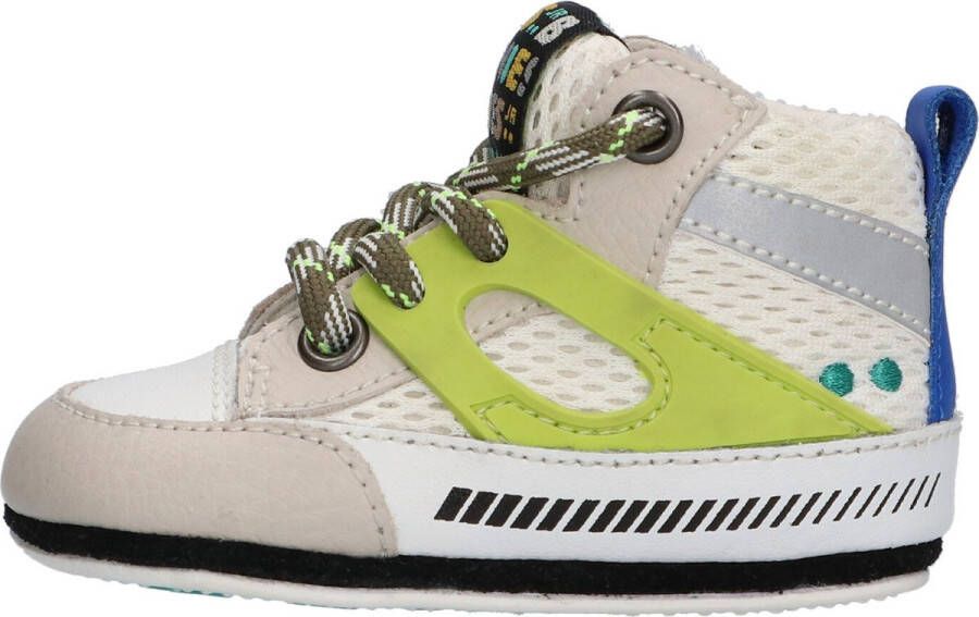 BunniesJR Bunnies JR 222122-502 Jongens Babysneakertjes Beige Leer Veters