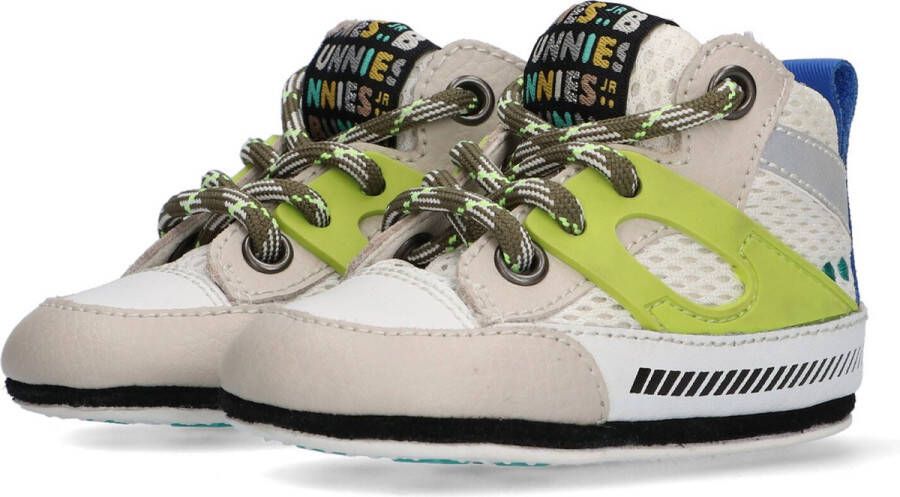 BunniesJR Bunnies JR 222122-502 Jongens Babysneakertjes Beige Leer Veters