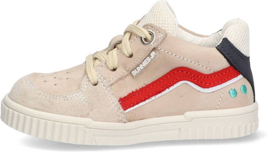 BunniesJR Bunnies JR 222220-501 Jongens Lage Sneakers Beige Leer Veters