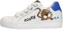 BunniesJR Bunnies JR 222230 500 Lage Sneakers Wit Print Leer Veters - Thumbnail 8