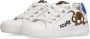 BunniesJR Bunnies JR 222230 500 Lage Sneakers Wit Print Leer Veters - Thumbnail 10