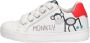 BunniesJR Bunnies JR 222230 500 Lage Sneakers Wit Print Leer Veters - Thumbnail 12