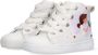 BunniesJR Bunnies JR 222235-500 Meisjes Hoge Sneakers Wit Print Leer Veters - Thumbnail 8