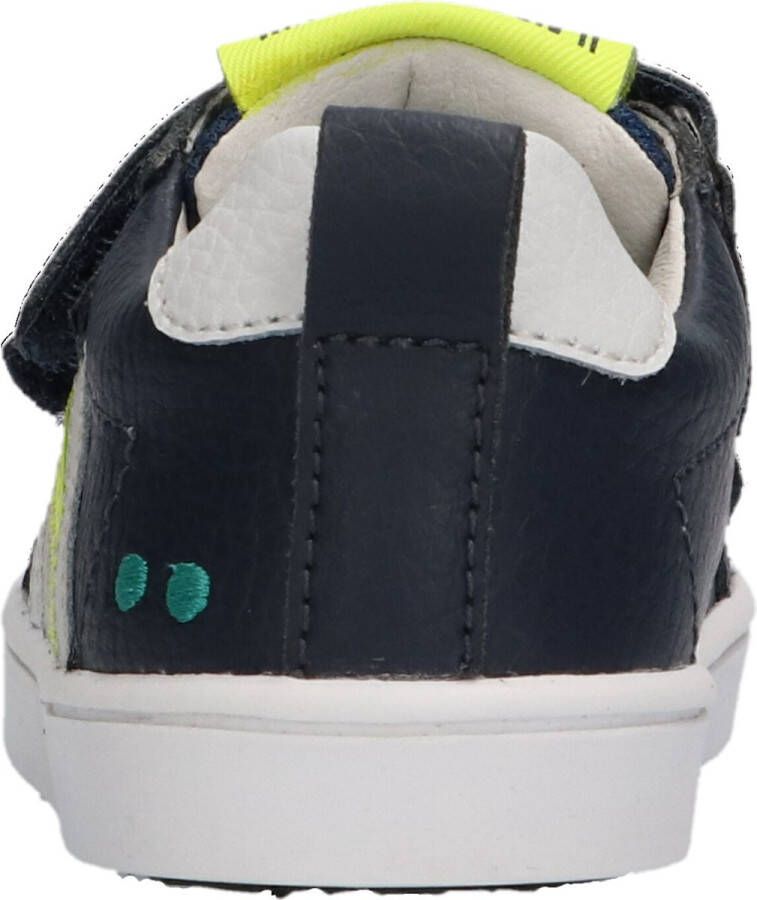 BunniesJR Bunnies JR 222321-529 Jongens Lage Sneakers Blauw Leer Klittenband