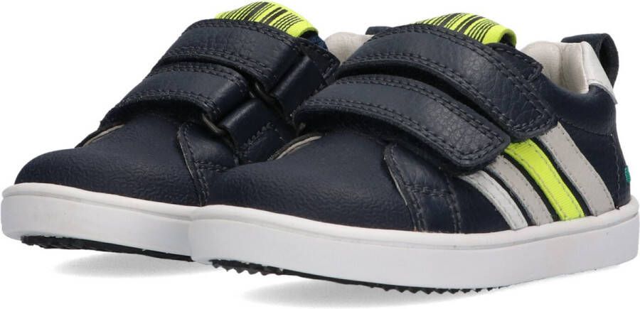 BunniesJR Bunnies JR 222321-529 Jongens Lage Sneakers Blauw Leer Klittenband