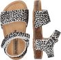 BunniesJR Bunnies JR 222408 500 Meisjes Sandalen Wit Print Imitatieleer Klittenband - Thumbnail 6