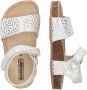 BunniesJR Bunnies JR 222418 591 Meisjes Sandalen Wit Zilver Print Imitatieleer Klittenband - Thumbnail 6