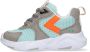 BunniesJR Bunnies JR 222481 781 Uni Lage Sneakers Blauw Grijs Imitatieleer Veters - Thumbnail 7