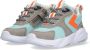 BunniesJR Bunnies JR 222481 781 Uni Lage Sneakers Blauw Grijs Imitatieleer Veters - Thumbnail 9