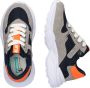 BunniesJR Bunnies JR 222493-781 Jongens Lage Sneakers Blauw Grijs Imitatieleer Veters - Thumbnail 3