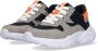 BunniesJR Bunnies JR 222493-781 Jongens Lage Sneakers Blauw Grijs Imitatieleer Veters - Thumbnail 6