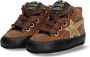 BunniesJR Bunnies JR 222525 589 Meisjes Babyschoentjes Bruin Suède Veters - Thumbnail 6