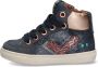 BunniesJR Bunnies JR 222711-529 Meisjes Hoge Sneakers Blauw Leer Veters - Thumbnail 9