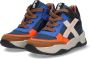 BunniesJR Bunnies JR 222845 420 Jongens Hoge Sneakers Blauw Leer Veters - Thumbnail 4