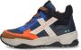 BunniesJR Bunnies JR 222845-420 Jongens Hoge Sneakers Blauw Leer Veters - Thumbnail 6