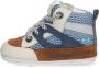 BunniesJR Bunnies JR 223122-503 Jongens Babysneakertjes Blauw Bruin Beige Leer Veters - Thumbnail 3