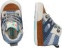 BunniesJR Bunnies JR 223122-503 Jongens Babysneakertjes Blauw Bruin Beige Leer Veters - Thumbnail 5