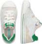 BunniesJR Bunnies JR 223233-500 Jongens Lage Sneakers Wit Groen Nubuck Veters - Thumbnail 4