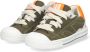 BunniesJR Bunnies JR 223233-569 Jongens Lage Sneakers Groen Beige Oranje Nubuck Veters - Thumbnail 4