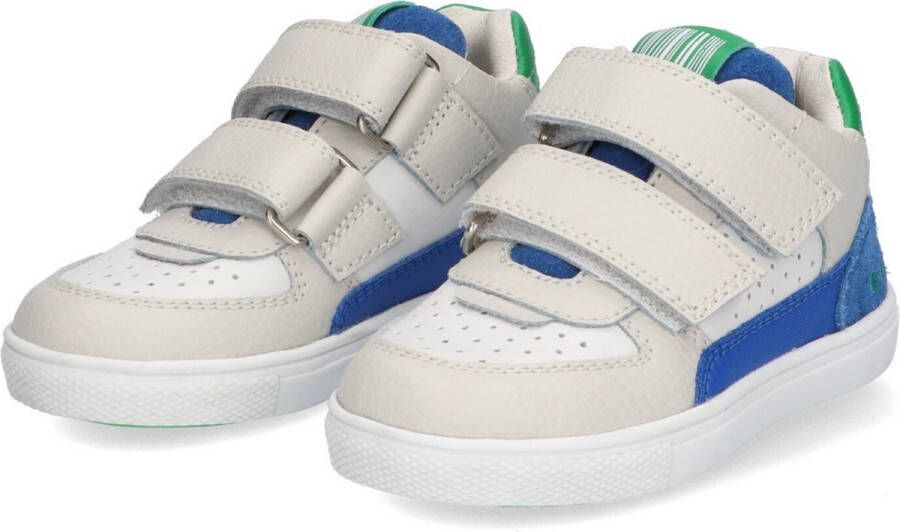 BunniesJR Bunnies JR 223302-523 Jongens Lage Sneakers Blauw Beige Groen Wit Leer Klittenband - Foto 7