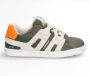 BunniesJR Bunnies JR 223322-569 Jongens Lage Sneakers Groen Beige Oranje Leer Veters - Thumbnail 2