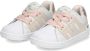 BunniesJR Bunnies JR 223322-596 Meisjes Lage Sneakers Roze Wit Leer Veters - Thumbnail 6