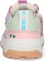 BunniesJR Bunnies JR 223374-570 Meisjes Lage Sneakers Roze Multi Leer Veters - Thumbnail 6