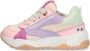 BunniesJR Bunnies JR 223374-570 Meisjes Lage Sneakers Roze Multi Leer Veters - Thumbnail 10