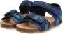 BunniesJR Bunnies JR Bas Beach Jongens Sandalen Blauw Print Imitatieleer Klittenband - Thumbnail 6