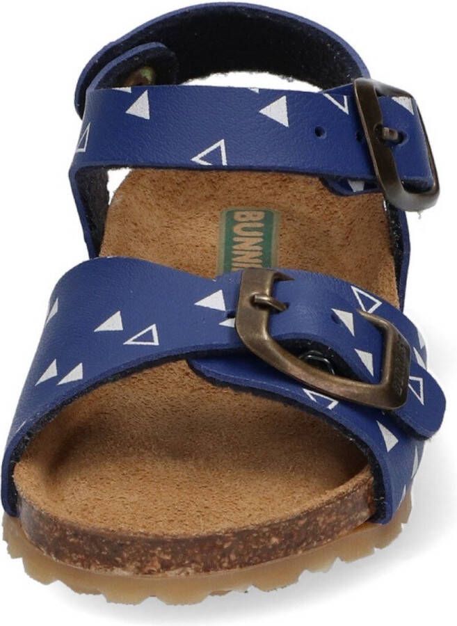 BunniesJR Bunnies JR Bonny Beach Jongens Sandalen Blauw Print Leer Gesp - Foto 3
