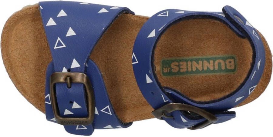 BunniesJR Bunnies JR Bonny Beach Jongens Sandalen Blauw Print Leer Gesp - Foto 4