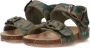 BunniesJR Bunnies JR Bonny Beach Jongens Sandalen Groen Print Imitatieleer Gesp - Thumbnail 7