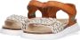 BunniesJR Bunnies JR Bregje Beach Meisjes Sandalen Bruin Beige Print Imitatieleer Klittenband - Thumbnail 3