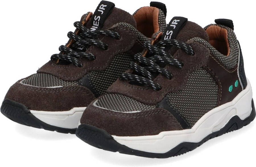 BunniesJR Bunnies JR Charlie Chunky Jongens Lage Sneakers Grijs Suède Veters
