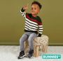 BunniesJR Bunnies JR Charlie Chunky Jongens Lage Sneakers Grijs Suède Veters - Thumbnail 8