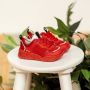 BunniesJR Bunnies JR Charlie Chunky Jongens Lage Sneakers Rood Leer Veters - Thumbnail 7