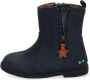 BunniesJR Bunnies JR Cis Classic Meisjes Enkellaarsjes Blauw Leer Ritssluiting - Thumbnail 6