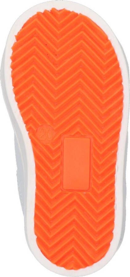 Bunnies JR Puk Pit Jongens Lage Sneakers Wit Leer Veters