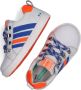 BunniesJR Bunnies JR Puk Pit Meisjes Lage Sneakers Wit Roze Leer Veters - Thumbnail 8