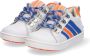 BunniesJR Bunnies JR Puk Pit Meisjes Lage Sneakers Wit Roze Leer Veters - Thumbnail 11